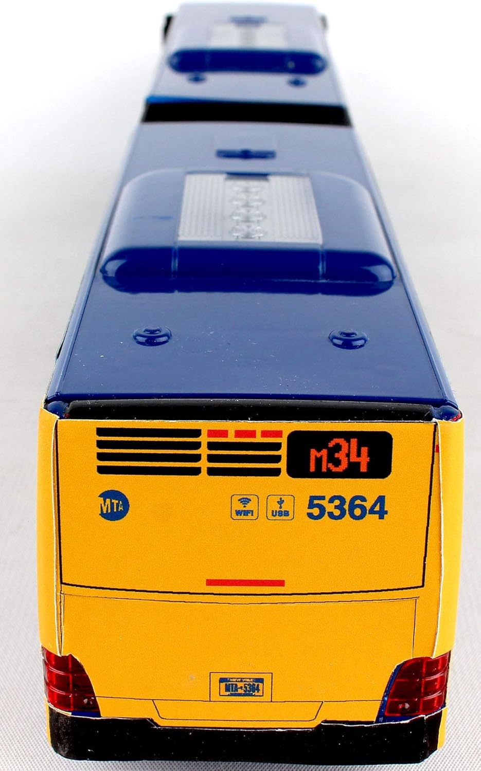 MTA Model Bus New York City Articulated Bus New Paint Scheme 1:43 Scale Daron
