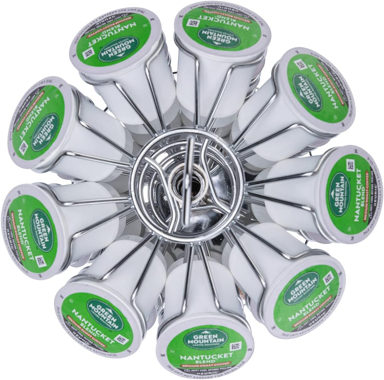 Rice rat K cup Holder Storage Coffee Capsules Pod Holder Carousel 4 Tier Compatible with 36 K-Cup Pods