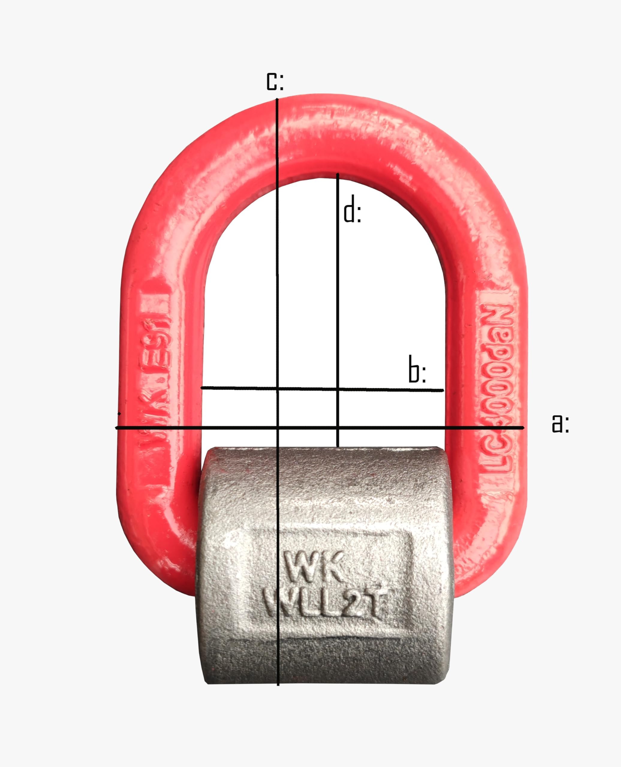 2 Stück Anschlagpunkt schweißbar GK8 Anschweißöse Tragf: 2t 2000kg