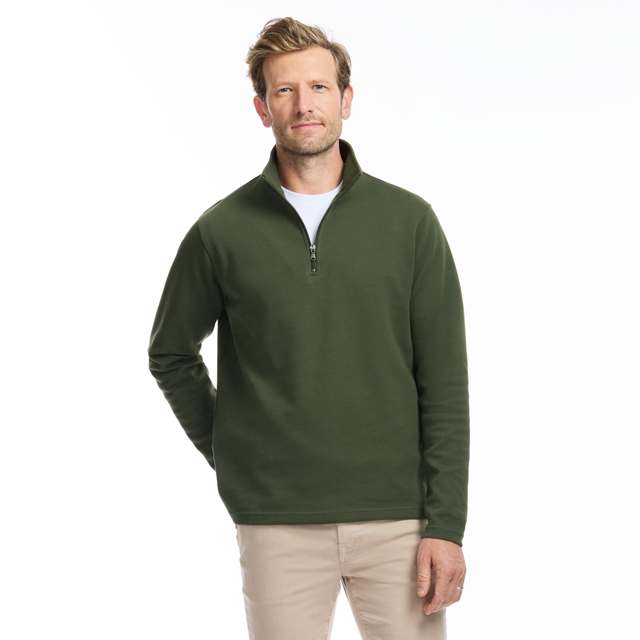 SAKS Fifth Avenue Men's Pique Quarter-Zip Pullover