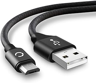 CELLONIC® USB Kabel 2m kompatibel mit BMW Navigator 5 / Navigator 6 Ladekabel Micro USB auf USB A 2.0 Datenkabel 2A schwar...