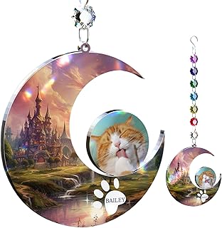 Fanery Sue Dog Memorial Gifts for Loss of Dog, Personalized Gifts Custom Dog Cat Memorial Gifts for Women Men, Customilzed Car Decorations Kitchen Decorations Window Decor Wall Decor