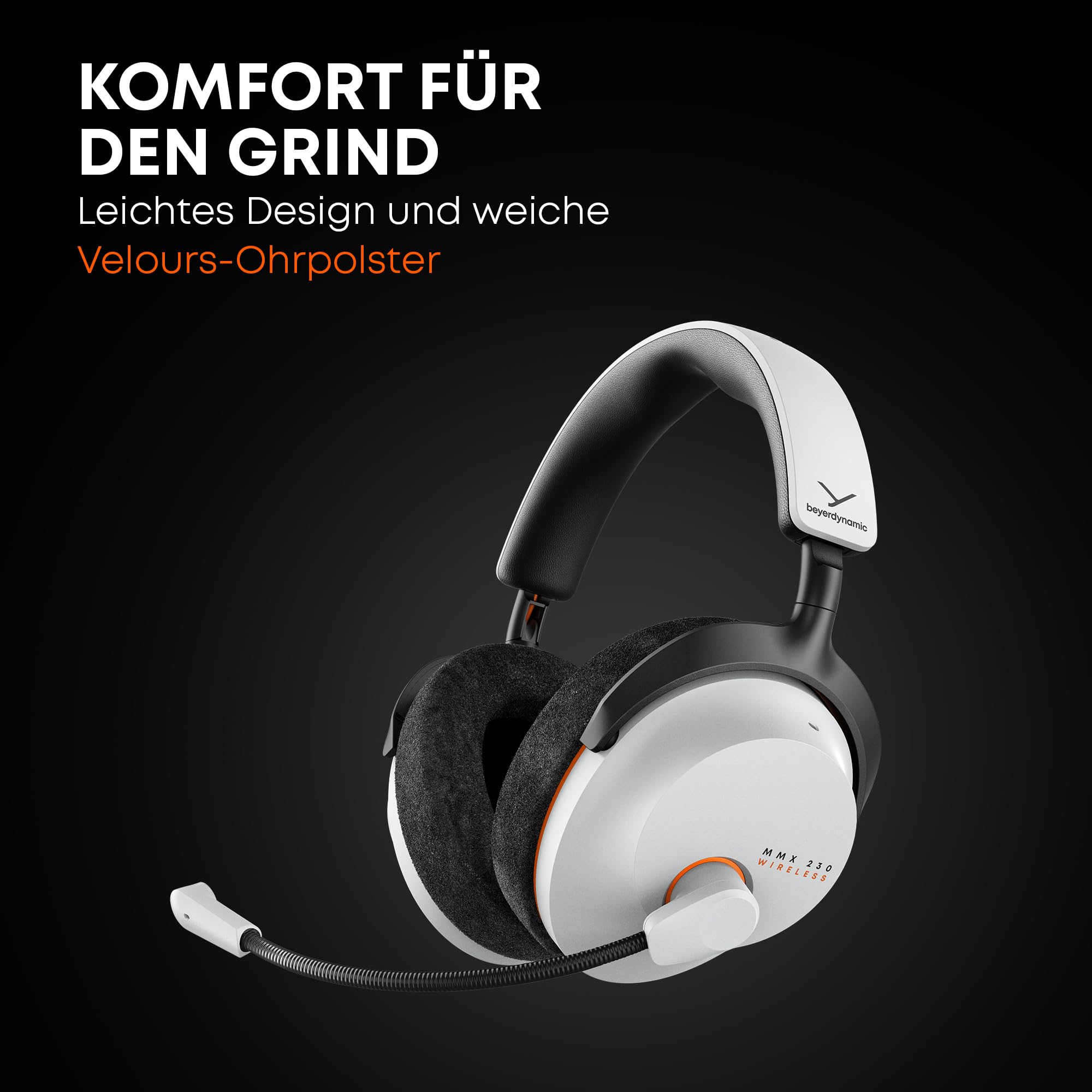 beyerdynamic MMX 230 Wireless Gaming Headset mit ANC und Bluetooth® 6.0, 60 Stunden Akkulaufzeit, ersetzbarem Akku, in schwarz - neues Update per App verfügbar