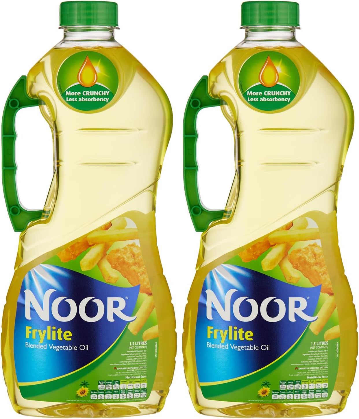 Noor Frylite Blended Vegetable Oil 2 Pack 1.5 Liter