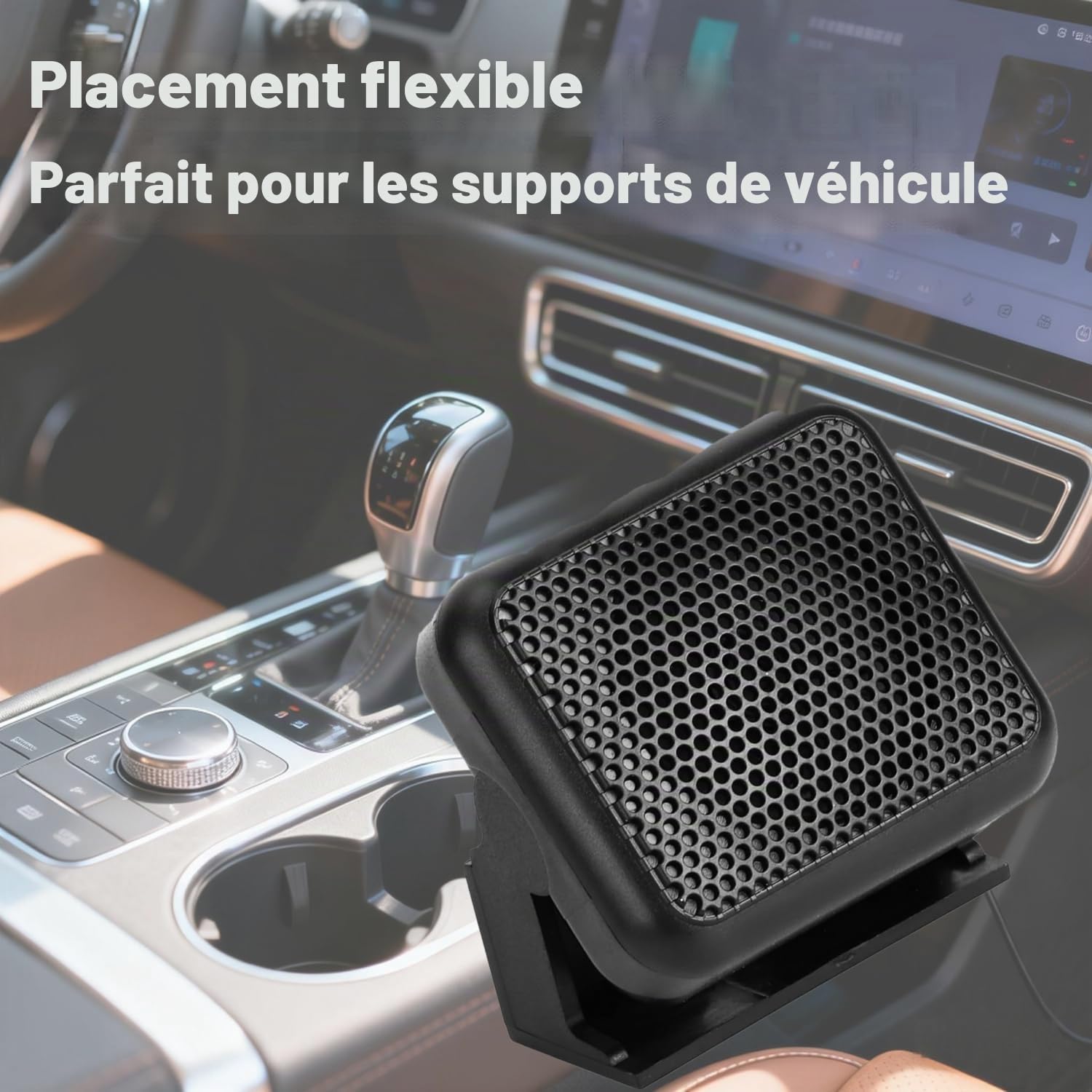 Haut-Parleur Externe CB, Mini Haut-Parleur Voiture NSP-100 avec Système Anti-Distorsion et Fixation Facile pour Autoradio FT-847 FT-920 FT-2000 Marine VHF