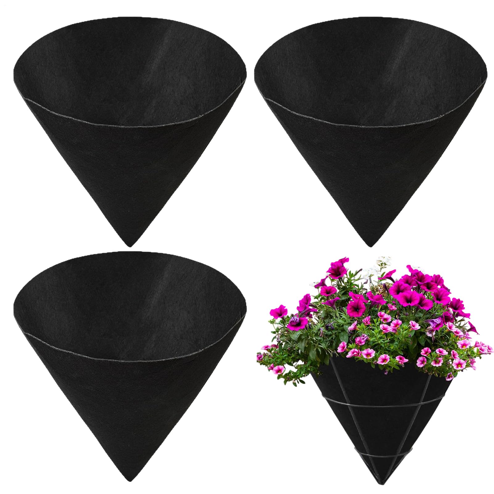 Inserts de panier en cône contre l'excès d'eau tapis imperméable pour légumes et orchidées
