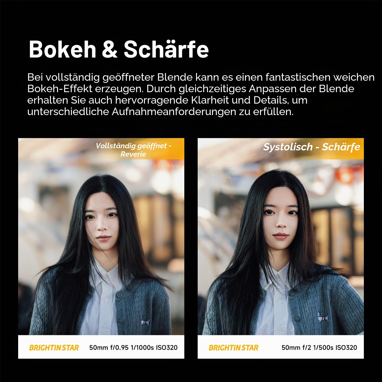 Brightin Star Full Frame MF 50 mm F0.95 II Objektiv für Nikon Z Mount Mirrorless Kamera, f/0.95 Prime Manueller Fokusobjektiv für Z6 Z6 II Z7 Z7 II Z5 Z9