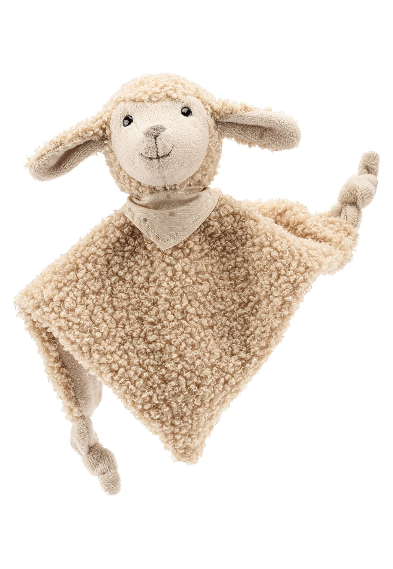 Sterntaler Schaf Flocke Kuscheltuch mit Namen Bestickt, Schmusetuch Einschlafhilfe für Jungs & Mädchen, Baby & Kinder personalisiert