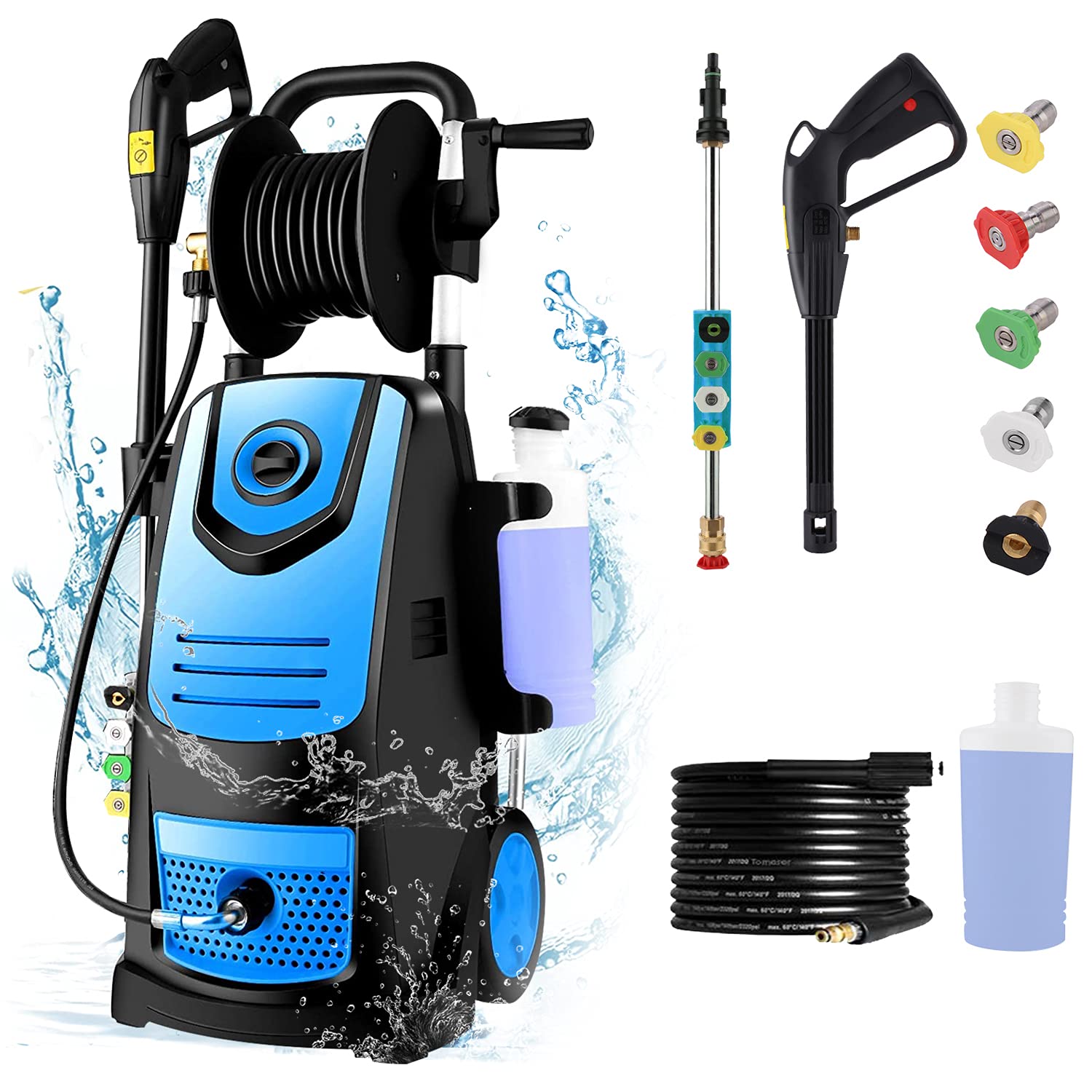 Buy Suyncll Pressure Washer 3800PSI Electric Pressure Washer With 2.8PM