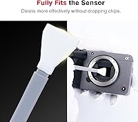 Vista 2 de VSGO Hisopos de limpieza de cámara digital con sensor de limpieza de hisopos con solución de limpieza de sensor de 0.3 fl oz, hisopo seco CCD CMOS