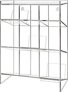 3 Pack Tube Rack Clear Acrylic 9 Compartment 16