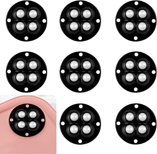 8Pcs Mini Caster Wheels for Small Appliances,Paste Universal Wheel 360° Rotation Sticky Swivel Pulley,Rollers Universal Wheel for Trash Can, Storage Bins (8)