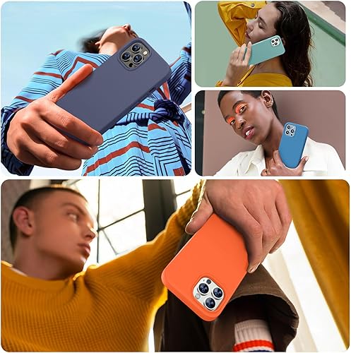 Miniatura 1001 de Miracase - Funda diseñada para iPhone 11 con protector de pantalla, funda de goma de silicona líquida, protección total contra caídas y a prueba