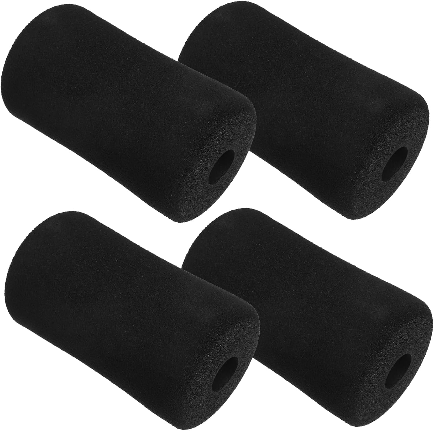 VICASKY 4pcs Ab Training Foam Roller Pads Replacement Sleeve for Gym Exercise Equipment Cushion Support for Weight Bench and Home Fitness Machines Injury Roller Covers