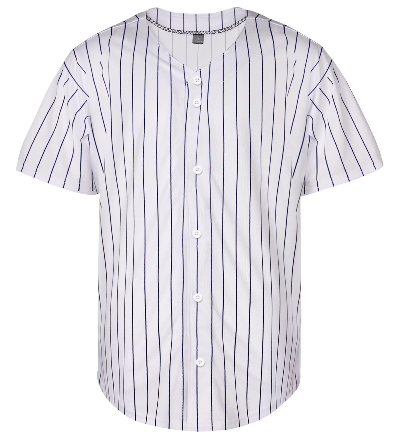 Maglia da baseball da uomo con bottoni, in tinta unita, a maniche corte, hipster, hip hop, uniformi sportive di squadra attiva