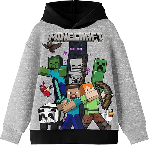 Miniatura 2 de Bioworld Minecraft Youth - Conjunto de sudadera con capucha y pantalón deportivo