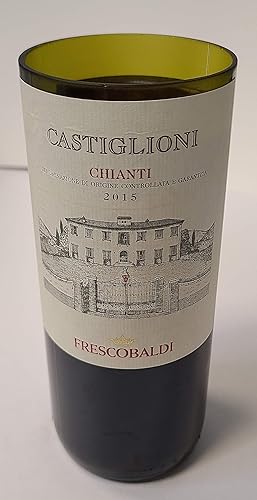 Miniatura 4 de Chianti Castiglioni 2015 Wine Bottle Candle - Authentic Repurposed Label - Warm and Inviting Ambiance - Eco-friendly Home Decor - Unique Gift for