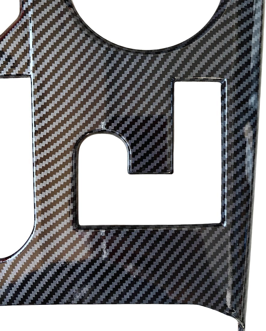 ruihe Carbon Fiber Color Gear Shift Knob, Console Panel Trim, Cup Holder Cover Fit for Toyota Highlander 2023 2024 2025 2026 L/LE/XLE/XSE/Limited/Platinum/Hybrid Interior Accessories