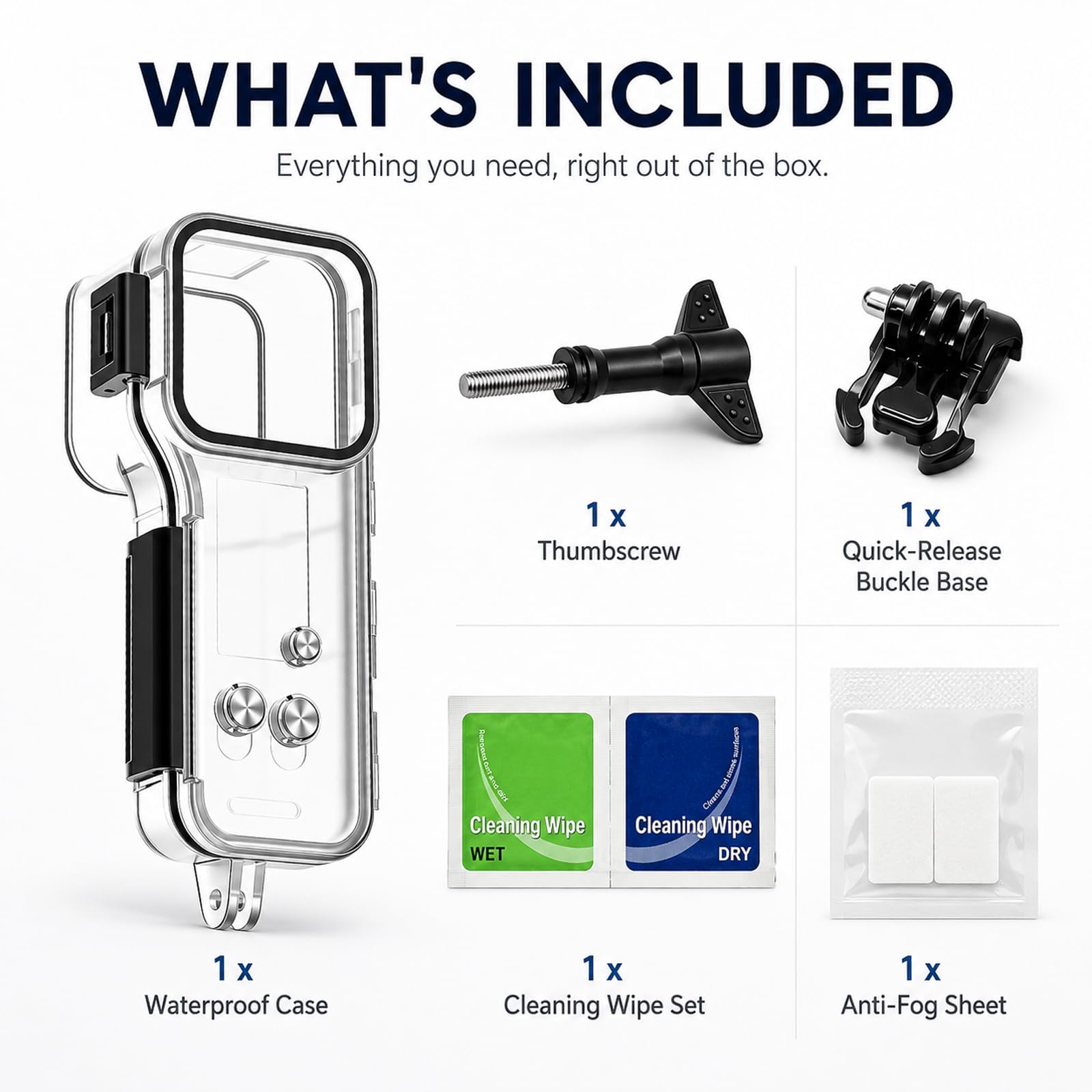 PULUZ Funda impermeable de buceo IPX8 de 50 m para DJI Osmo Pocket 4
