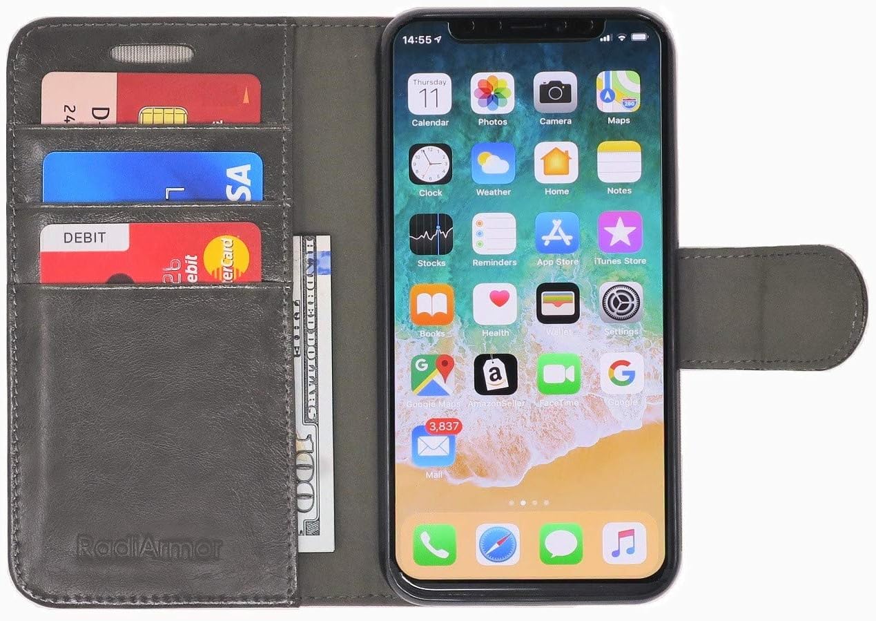 RadiArmor Anti-Radiation Case - Compatible with iPhone X/Xs - Lab Certified EMF Protection (Slate)