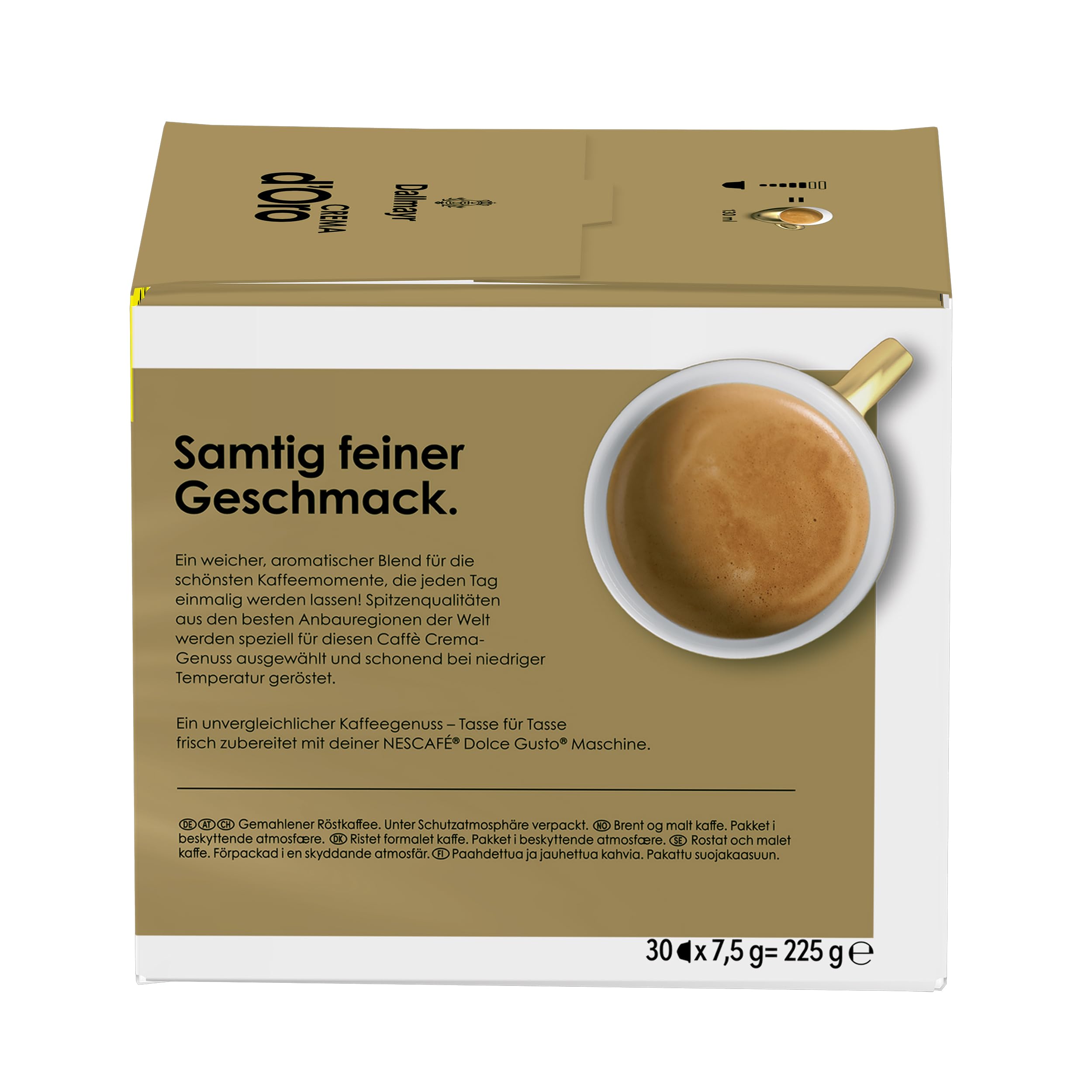 NESCAFÉ DOLCE GUSTO DALLMAYR Crema d'Oro Kaffeekapseln (3 x 30 Kapseln)
