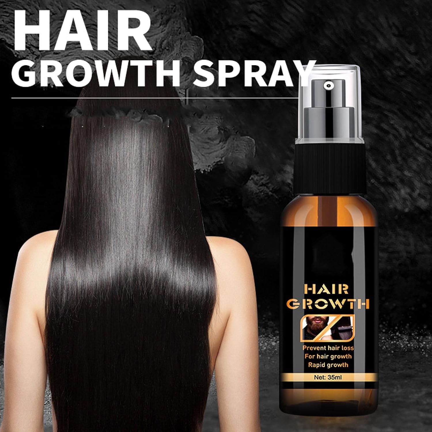 Premium-Biotin-Haar- und Bart-Booster, Premium-Biotin-Haar- und Bart-Spray-Booster für Männer, Haarwuchs-Serum-Spray für Haare und Bart, Bartspray, Bartwuchs