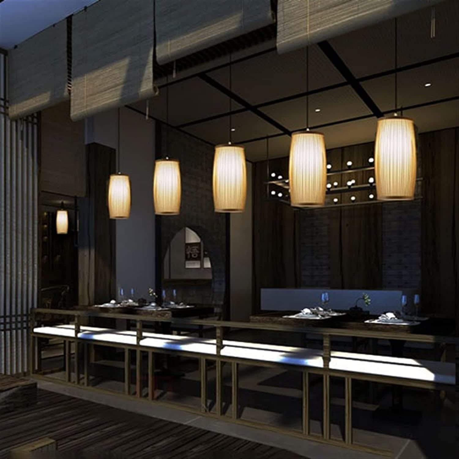 Luces colgantes Lámpara de techo china - Lámpara de techo de un solo cabezal Lámpara colgante Compatible with restaurante y casa de familia,Iluminación interior
