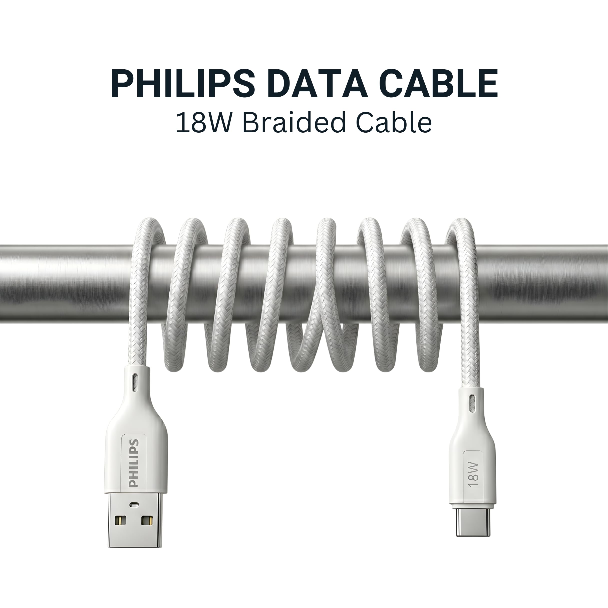 Philips USB-C Cable - Fast Charging & Data Transfer -2