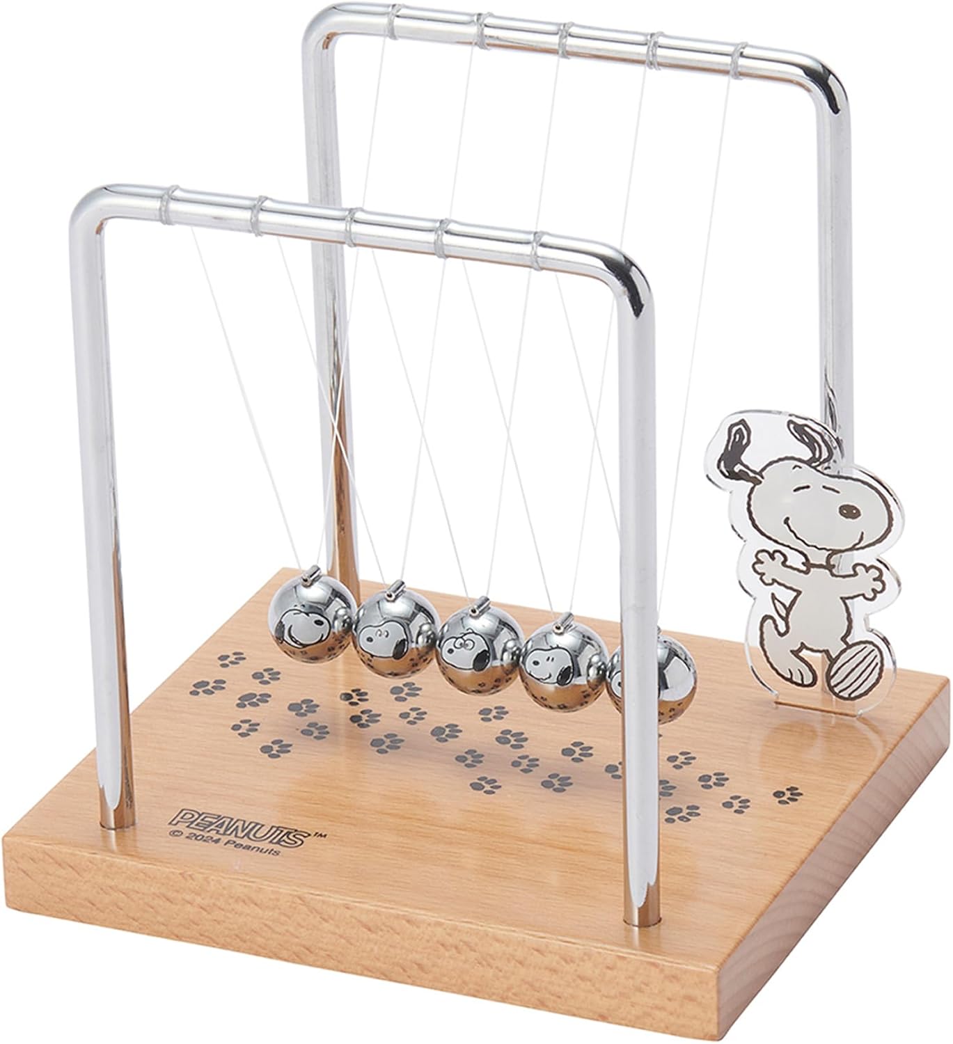 Chatani 151-333002 Peanuts Newton's Cradle, H5.3 x W5.3 x D4.5 inches (13.5 x 13.5 x 11.5 cm)