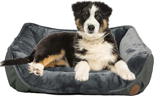 Miniatura 2 de long rich Sofá cama duradera para perros, cama lavable súper suave para mascotas, cama rectangular de felpa para perros y gatos, con parte inferior