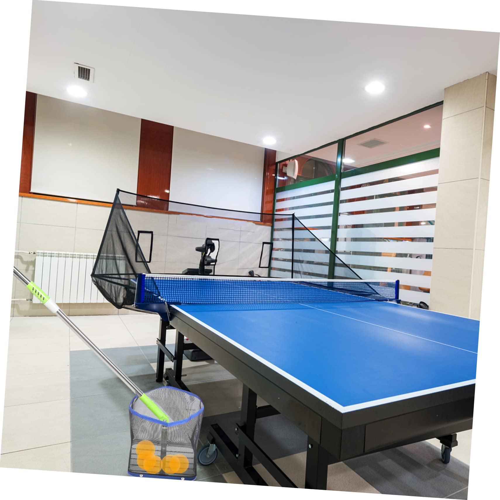 Toddmomy Recolector de Tenis de Mesa Recogedor de Bolas de Alta Capacidad Acero Inoxidable
