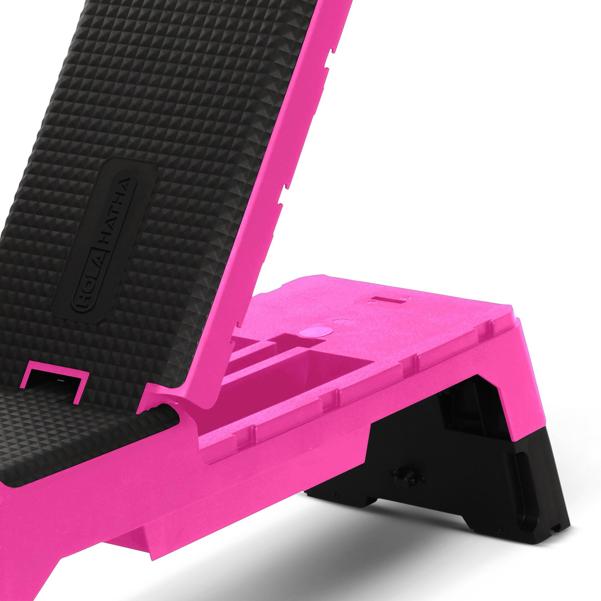 Compact Portable Aerobic Step Platform Exercise Fitness Equipment, Cardio Stepper with Adjustable Height for Home Gym