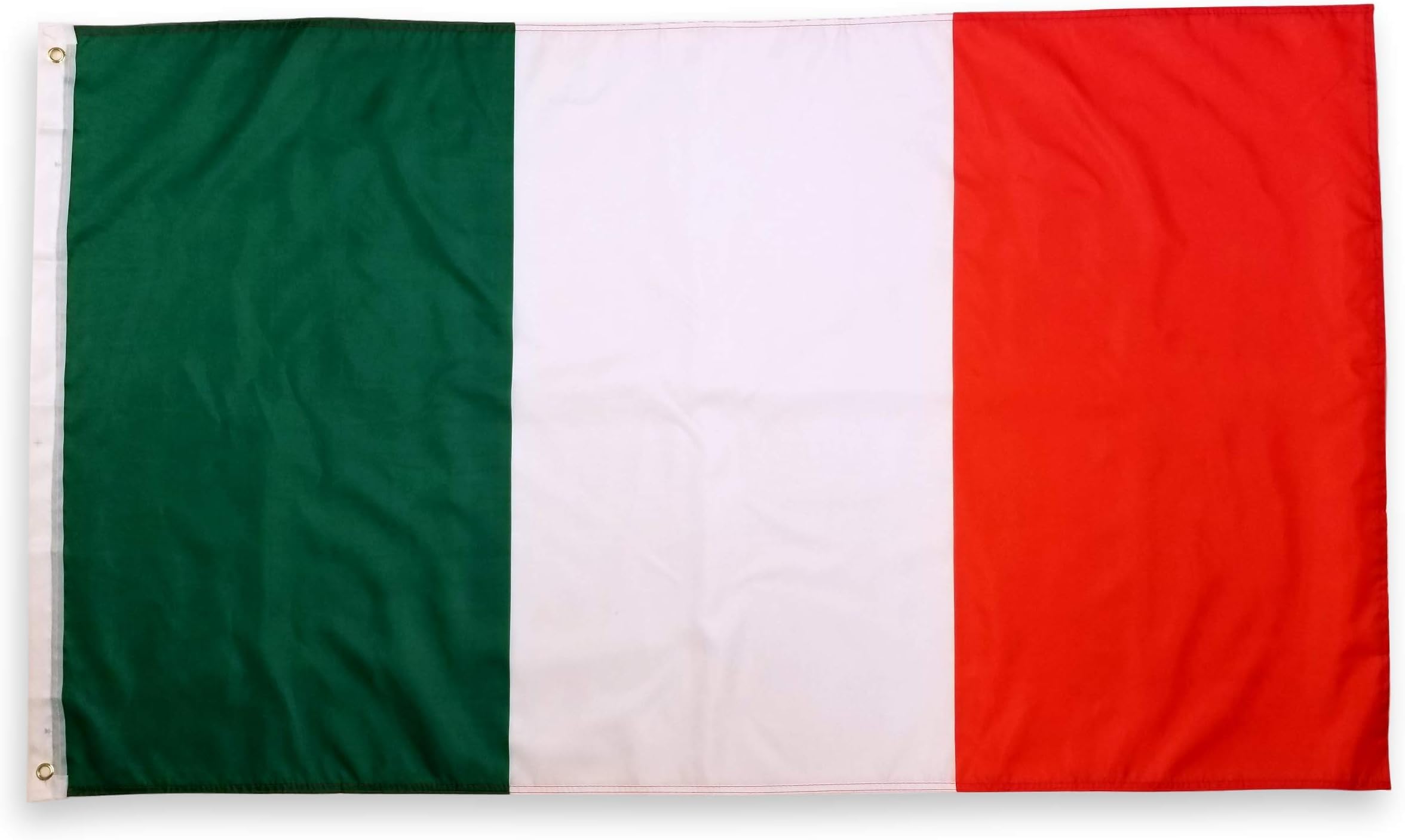 3x5 Italy Flag with Two Brass Grommets and Double Stitched Edges, Italian Flag 3x5, Italy Flag 3x5 Foot, Italian Flags 3x5, 3x5 Flag of Italy, Italian National Flag, 3x5 Bandiera Italiana