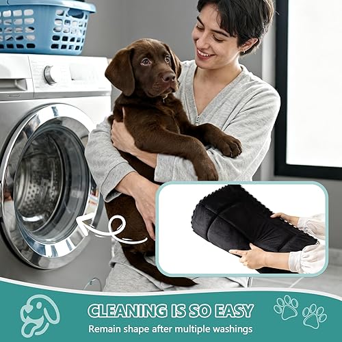 Miniatura 6 de Tapete suave para perros, cama para mascotas para un descanso cómodo, ideal para todos los tamaños de perro, lavable a máquina, duradera y fácil de