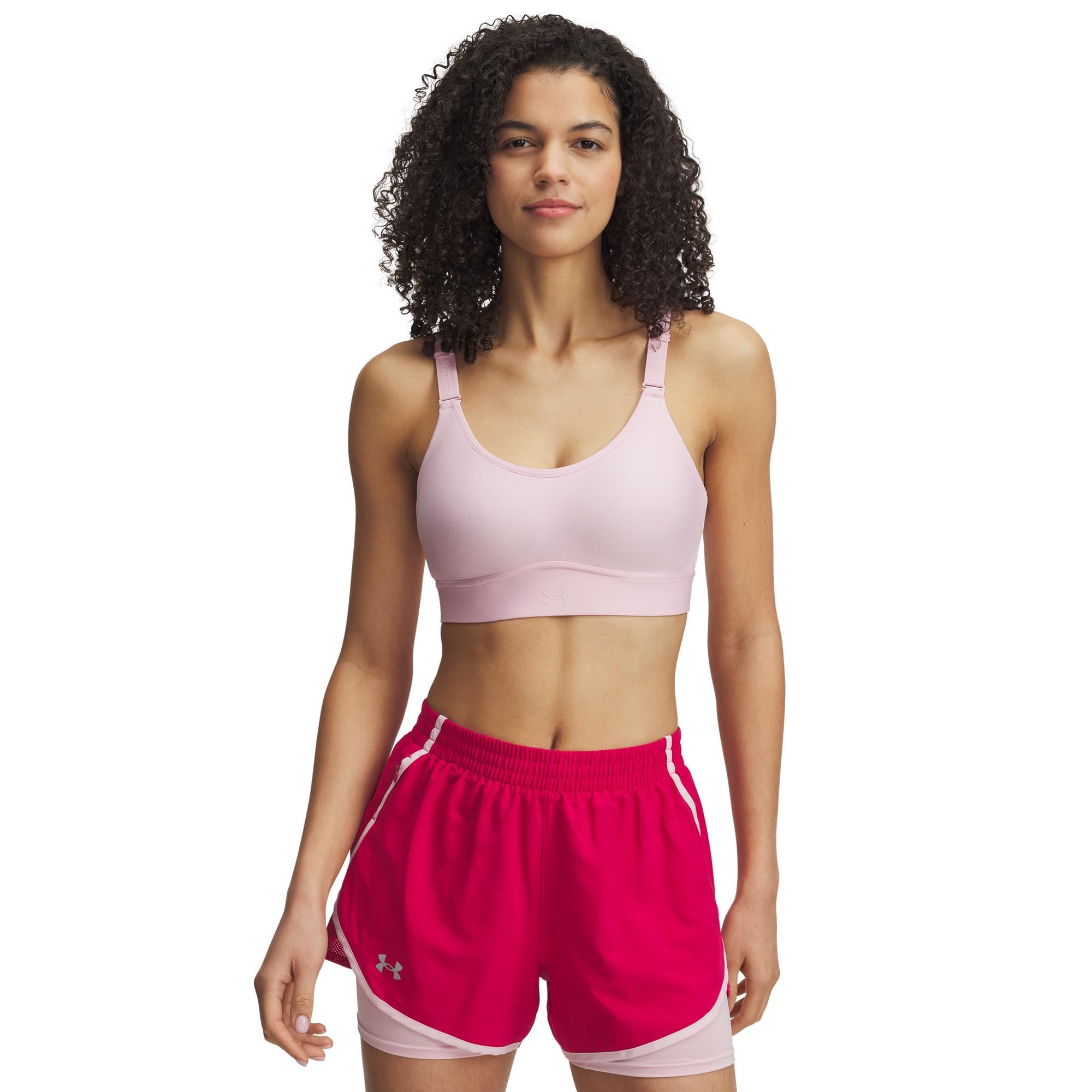 Under Armour Women's Armour Mid Heathered Sports Bra