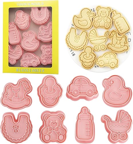 Miniatura 16 de 8 moldes de galletas con forma de calabaza, maíz, zanahoria, moldes para galletas de dibujos animados divertidos (8 verduras) 8-Verduras,Cumpleaños