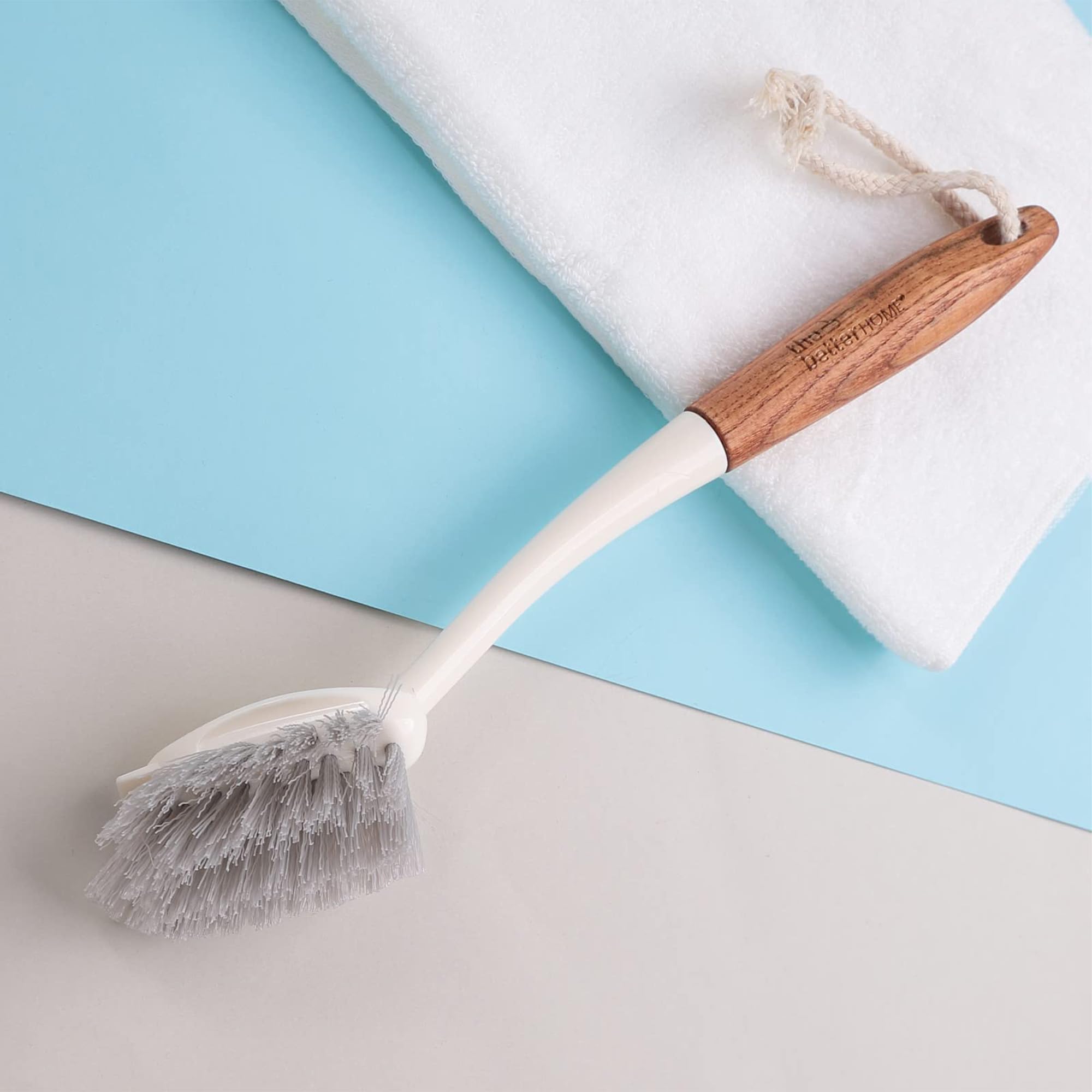 The Better Home (32cm) Bathroom Cleaning Brush With Non Slippery Wooden Handle & Loop For Hanging | Toilet Brush With Thick Long Bristles | Car Cleaning Brush | Sink Cleaning Brush (B0B874KP7L) Amazon Price History, Amazon Price Tracker