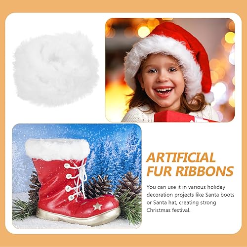 Miniatura 6 de MAGICLULU 1 cinta ancha de piel sintética de Navidad para decoración de fiestas, guirnalda navideña