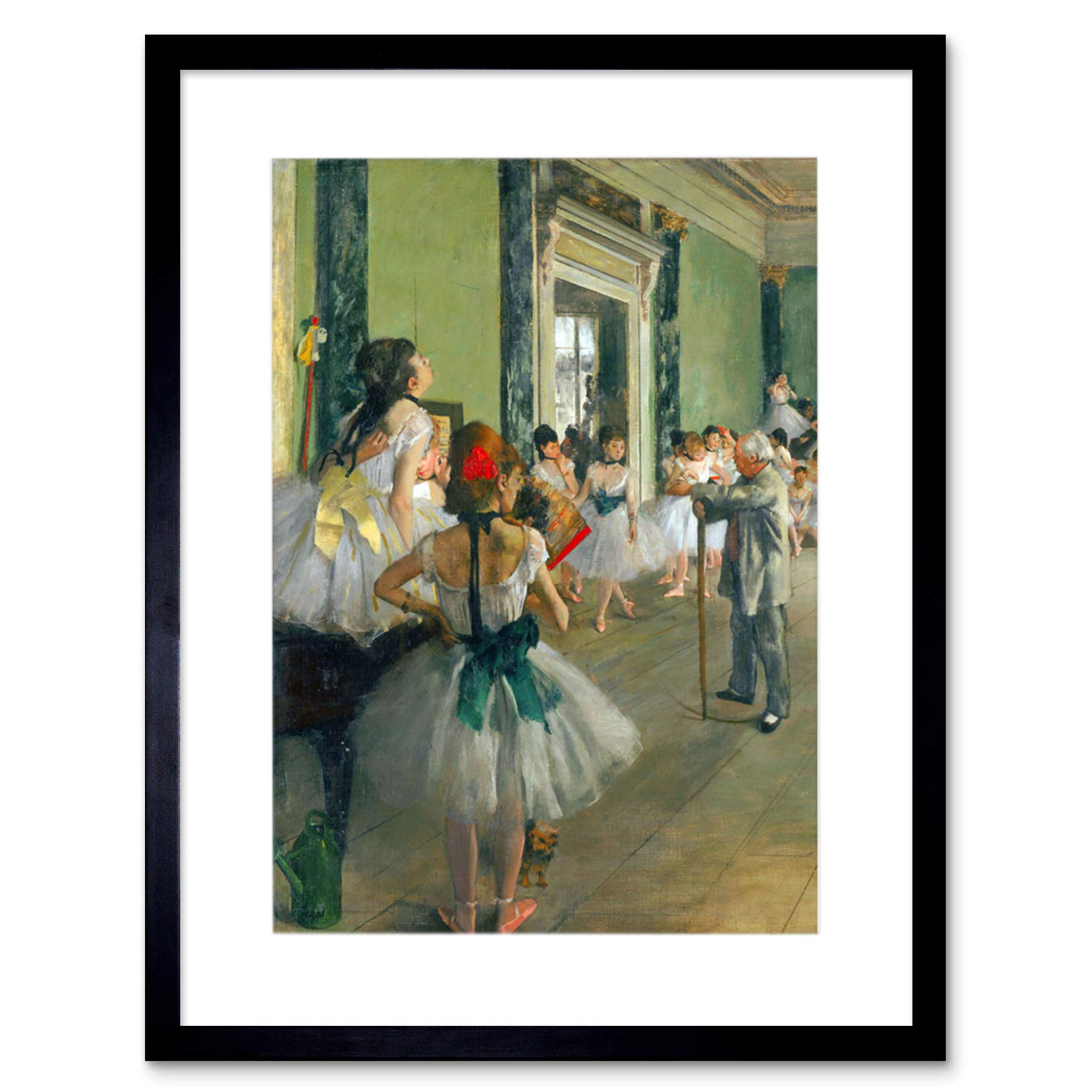 Wee Blue Coo Edgar Degas Ballet Class Old Master Picture Framed Wall Art Print