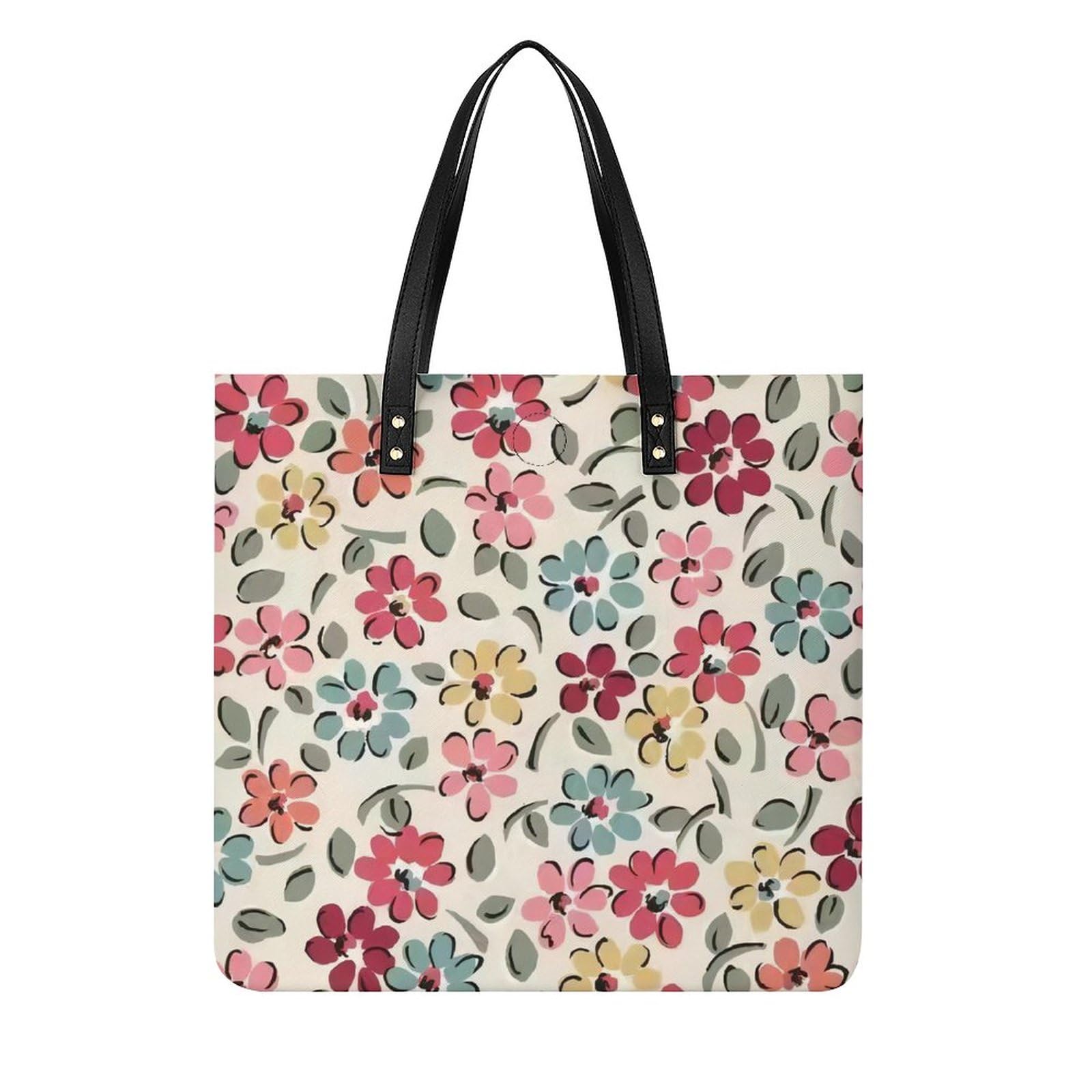 Amazon.co.jp: トートバッグ カラフル 綺麗な 花柄 ハンドバッグ  