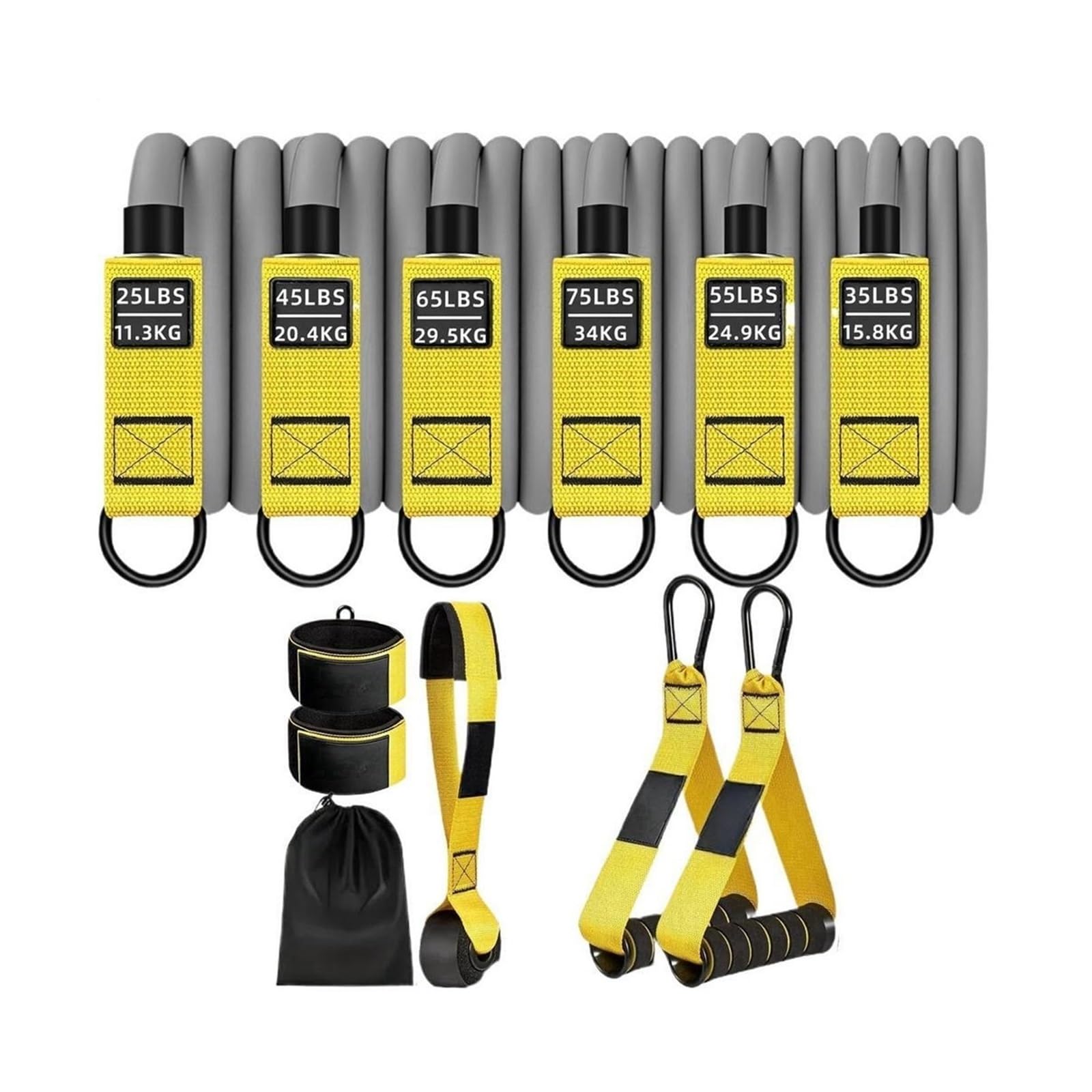 fasce di resistenza con maniglie Fasce di resistenza Fasce for fitness Set fasce allenamento pesanti