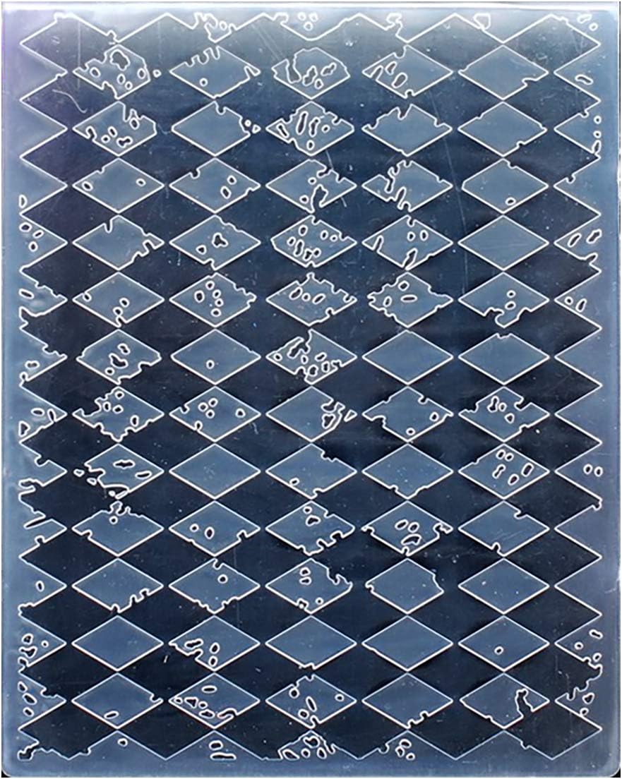 Kwan Crafts Diamond Plastic Embossing Folders for Card Making Scrapbooking and Other