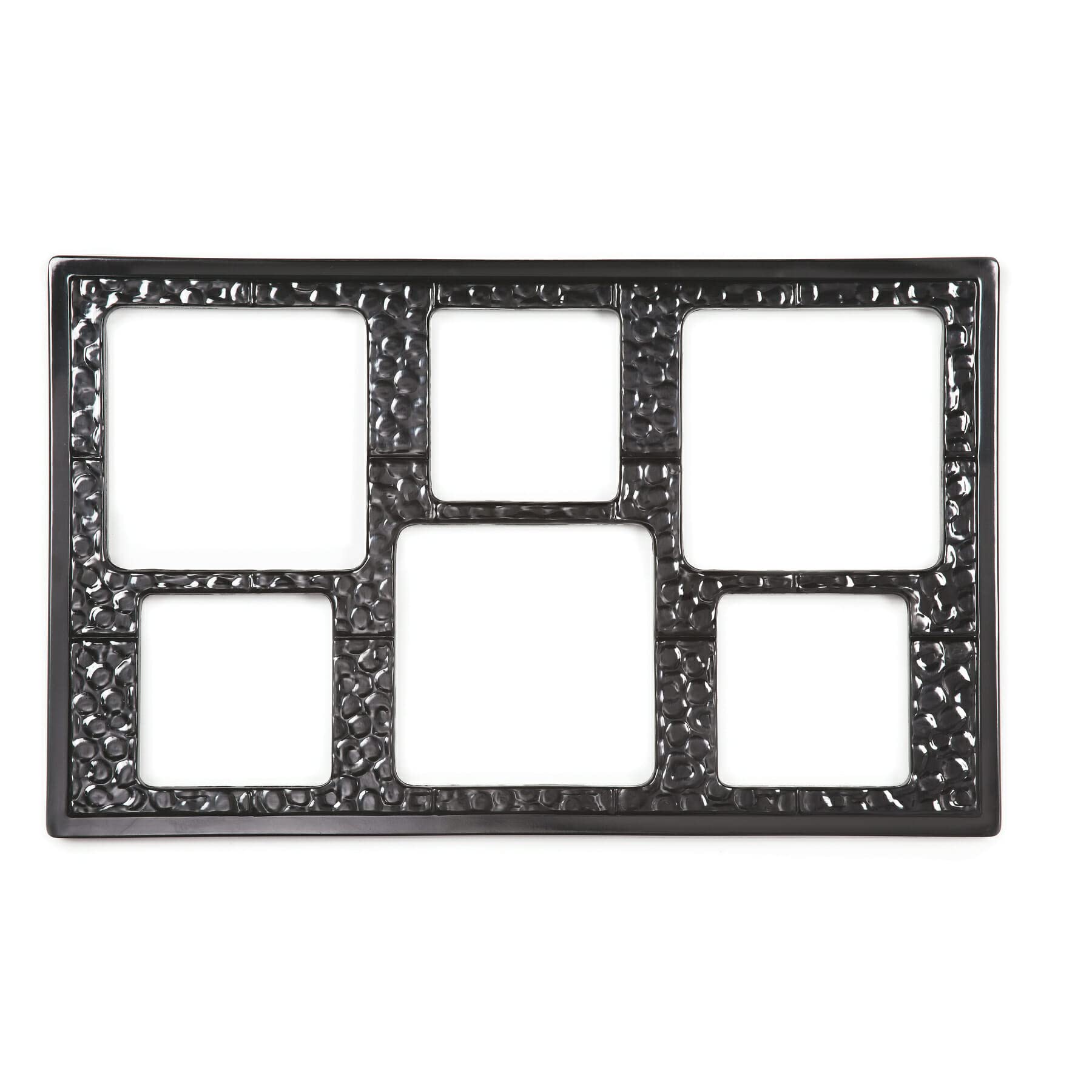 Dalle en mélamine 6 trous carrés 54.6x33 plateau présentation