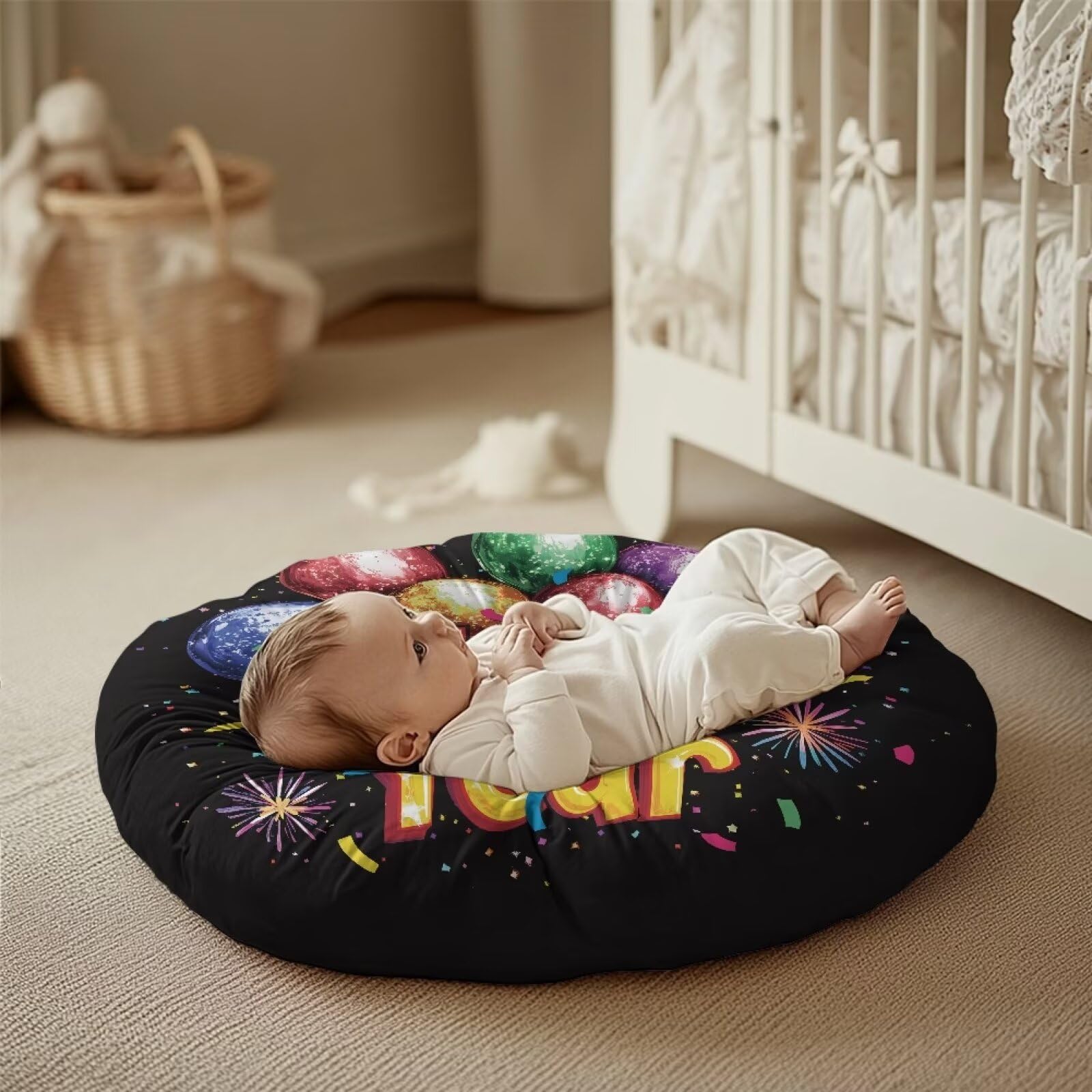 Vanideaoty Baby Lounger Cover Only Ultra Soft Snug Fitted Newborn Lounger Cover Reusable New Year Decor Baby Nest Cover Breathable & Comfortable (Cover Only)