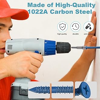 3/16 x 2-3/4" Flat Head Concrete Screw Anchor, for Anchoring to Masonry, Block or Brick (100Pcs)