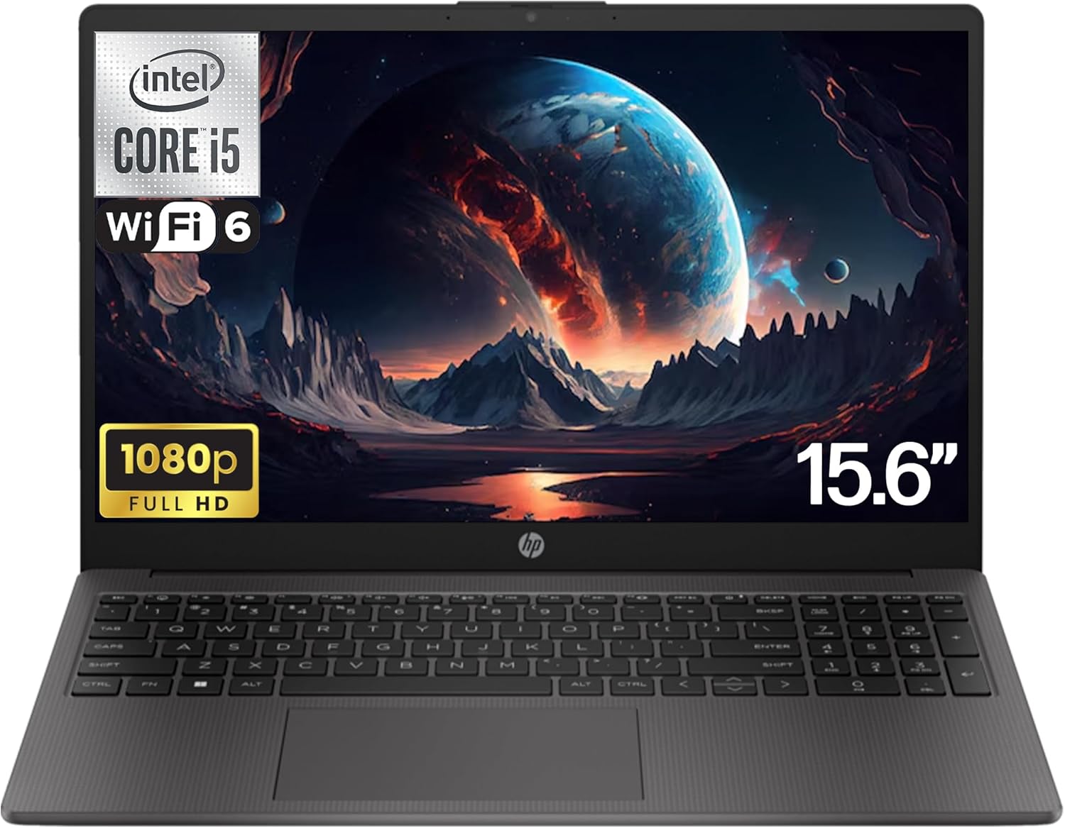 HP 250 255 G10 Business Laptop 15.6 FHD Display, Intel Core i5-1334U (Beats i7-1255U), 32GB RAM, 1TB SSD, Webcam, Wi-Fi 6, HDMI, USB-C, Win 11 Pro