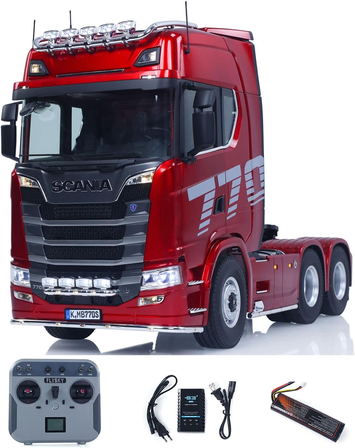 TOUCAN RC HOBBY 1/14 770S 100 RC Tractor Truck 6x6 Remote Control Lorry Car 2Speed Gearbox Differential Lock Battery Radio RTR Model for Adult