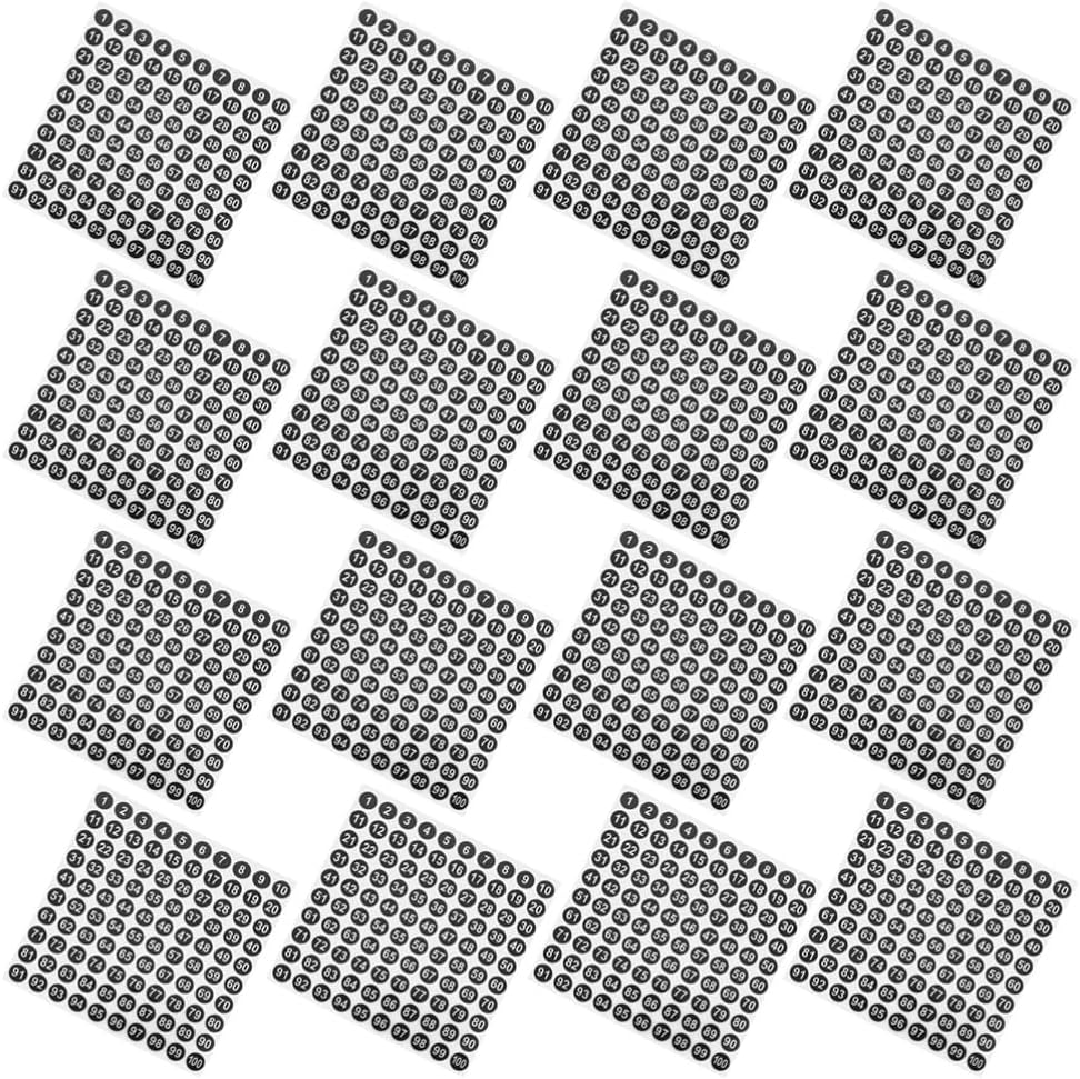 VILLCASE 100sheets Stickers Strong Adhesive for Classroom Organization and Inventory Management for Labeling Bins Storage and Office Use