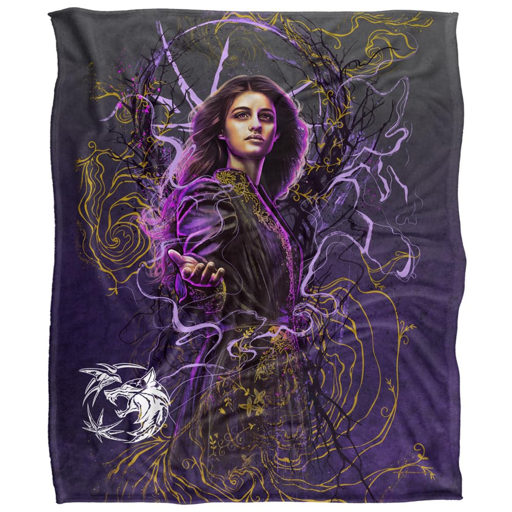 The Witcher White Yennefer Airbrush Silky Touch Super Soft Throw Blanket 152 X 127 Cm,