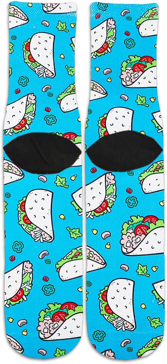 Benefeet Sox Funny 3D Food Socks Men Boys Kids Adults Novelty Graphic Crew Tube Socks Crazy Design Cotton Casual Dress Socks - Image 9